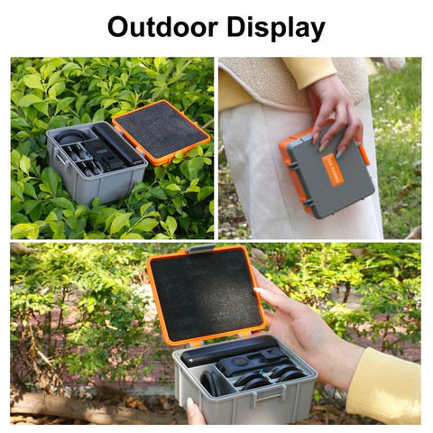 For DJI Osmo Action 5 Pro / 4 / 3 PULUZ Waterproof Hard Carrying Suitcase Outdoor Protective Storage Box