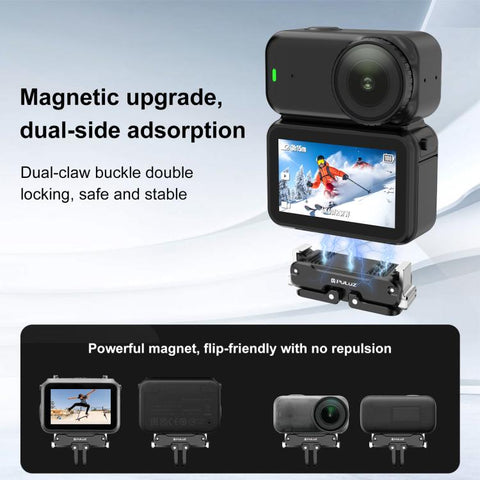 For DJI Osmo Nano PULUZ Magnetic Metal Quick Release Base Mount