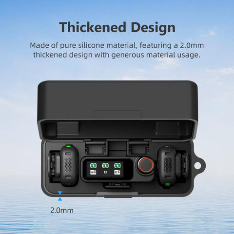 For DJI Mic 3 PULUZ Charging Case Silicone Scratch-proof Protective Cover, For DJI Mic 3