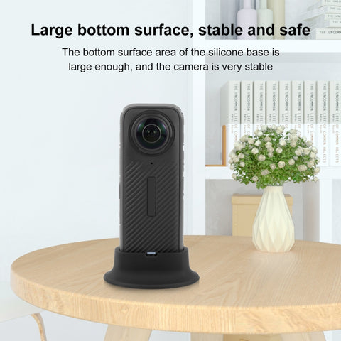 For DJI Insta360 X4 PULUZ Silicone Dock Desktop Fixed Base Bracket, For Insta360 X4