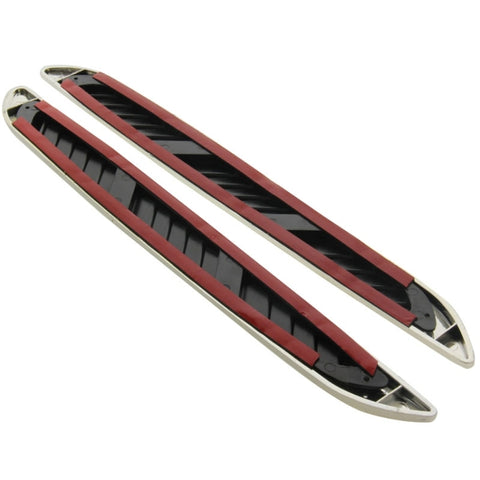 2 PCS Bonnet Air Flow Vent Fender Sticker for Car Decoration, Size: 36.5cm x 3.5cm x 1cm, Size: 36.5cm x 3.5cm x 1cm
