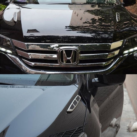 2 PCS Bonnet Air Flow Vent Fender Sticker for Car Decoration, Size: 36.5cm x 3.5cm x 1cm, Size: 36.5cm x 3.5cm x 1cm