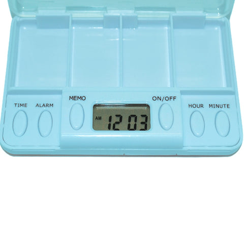 Portable Transparent Travel Pills Reminder Multi-Alarm