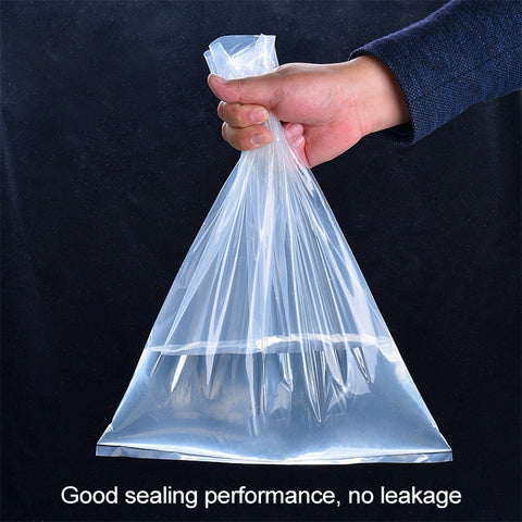 100 PCS Sealer Closer Machine Special Transparent Plastic Bag with Customized Logo & Design, Size: 23cm x 33cm, 21 x 34cm