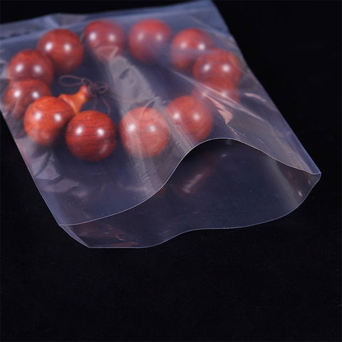 100 PCS Sealer Closer Machine Special Transparent Plastic Bag with Customized Logo & Design, Size: 23cm x 33cm, 21 x 34cm