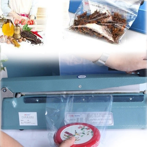 100 PCS Sealer Closer Machine Special Transparent Plastic Bag with Customized Logo & Design, Size: 23cm x 33cm, 21 x 34cm
