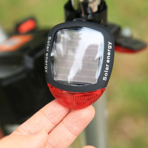 4 Flash Mode Available Solar Energy Rechargeable Bicycle Tail Light with 2 Red LED, Solar Energy Bicycle Tail Light