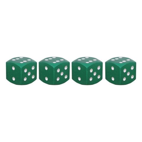 Universal 8mm Dice Style Aluminium Alloy Car Tire Valve Caps, Pack of 4, Dice Style 5, Dice Style  5, Dice Style 4, Dice Style, Dice Shape 5
