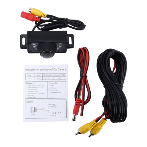 7 LED IR Infrared Waterproof Night Vision Rear View Camera for Car GPS, Wide viewing angle: 170 degree (DM320P), DM320P