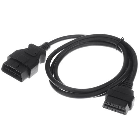 ELM327 OBDII 16 Pin to 16 Pin Bluetooth Car Diagnostic Cable, Length: 1.5m, 16 Pin to 16 Pin