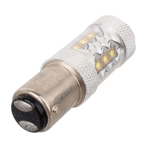 1157/BAY15D 80W 800LM 6500K White Light 16-3535-LEDs Car Brake Light , Constant Current , DC12-24V, 1157  80W
