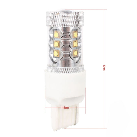 T20/7440 Single Wire 80W 800LM 6500K White Light 16-3535-LEDs Car Foglight, Constant Current , DC12-24V, T20