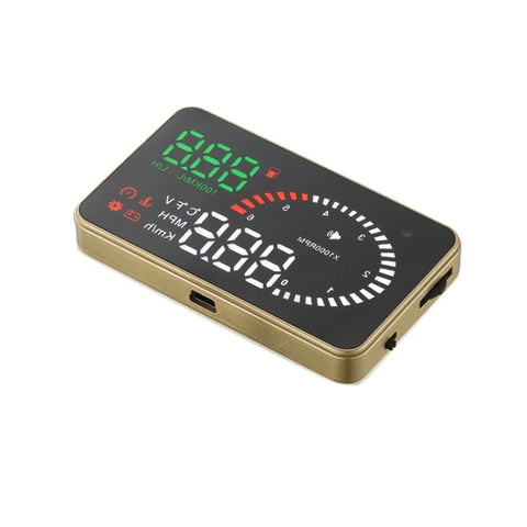 X6 3.5 inch Car OBDII / EUOBD HUD Vehicle-mounted Head Up Display Security System, Support Speed & Water Temperature & Speed Alarm & Fuel Consumption & Battery Voltage, etc., X6