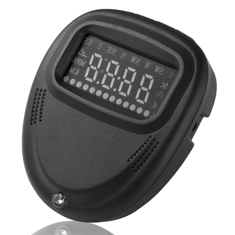 A1 2.0 inch Car GPS HUD Head Up Display Vehicle-mounted Security System, Support Speed & Real Time & Altitude & Over Speed Alarm & Compass & MPH & Auto Sleeping & KM & Satellite Signal, A1