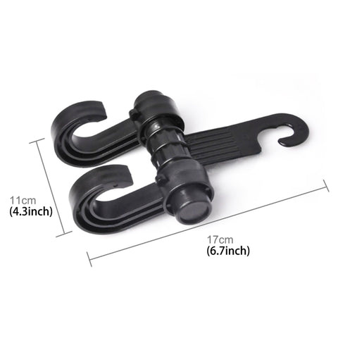 KANEED Car Vehicle Multi-functional Seat Headrest Bag Hanger Hook Holder Seat Headrest Hanger Hanging Holder Double Hooks, US Stock Double Hooks, Car Double Hooks, UK Stock Double Hooks