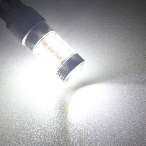 T20/7443 8W 420LM White + Yellow Light 42 LED 2835 SMD Car Brake Light Steering Light Bulb, DC 12V, T20