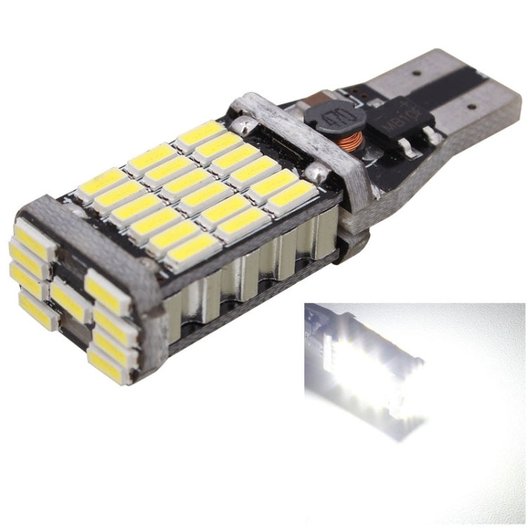 2 PCS T15 W16W 9W 450LM White Light 45 LED 4014 SMD Car Brake Light Reverse Lamp Parking Light Bulb, DC 12V, T15