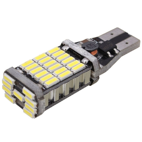 2 PCS T15 W16W 9W 450LM White Light 45 LED 4014 SMD Car Brake Light Reverse Lamp Parking Light Bulb, DC 12V, T15