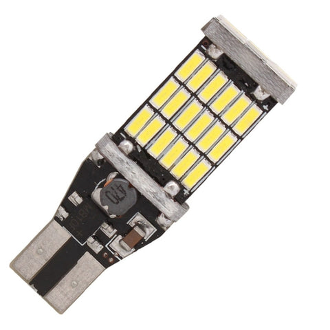 2 PCS T15 W16W 9W 450LM White Light 45 LED 4014 SMD Car Brake Light Reverse Lamp Parking Light Bulb, DC 12V, T15