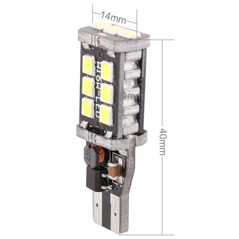 2 PCS T15 3W White LED 300LM SMD 2835 Car Rear Fog Lamp / Backup Light for Vehicles, DC 12V, T15+3W 300LM/6500K