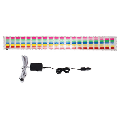 5 Colors Car Music Rhythm Lamp Car Sticker Equalizer with Car Charger, Size: 70cm x 16cm, 70 x 16cm