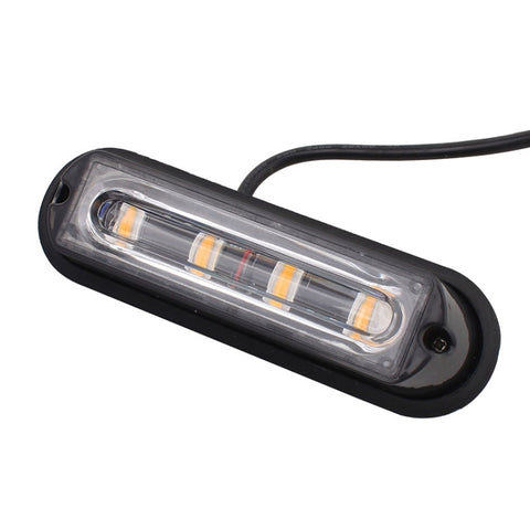 12W 720LM 4-LED 18 Flash Patterns Car Strobe Emergency Warning Light Lamp, DC 12V, 4-LED White + Yellow Light, 4-LED Red + Blue, 4-LED Yellow Light, 4-LED White Light, 4-LED Blue Light, 4-LED White + Red Light