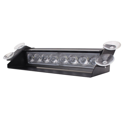 8W 800LM 8-LED 3-Modes Adjustable Angle Car Strobe Flash Dash Emergency Light Warning Lamp with Suckers, DC 12V, White + Red, White + Yellow, Red + Blue, Blue, Red, White, Yellow