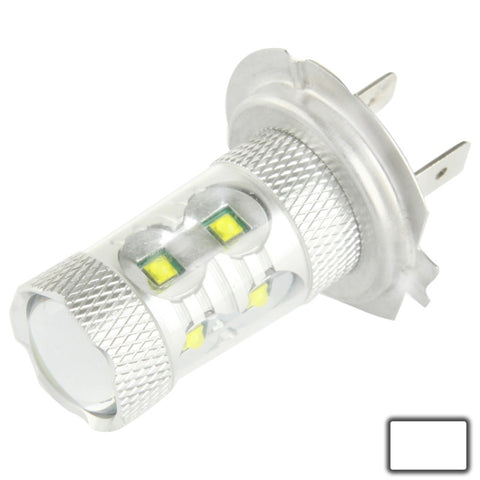 H7 60W White 12 CREE LED Fog Light for Vehicles, DC 12-30V, H7