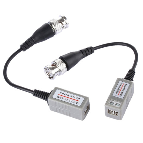 2 PCS HD 202P Coaxial CVI/TVI/AHD 1CH Passive Transceiver Video Balun, 202P
