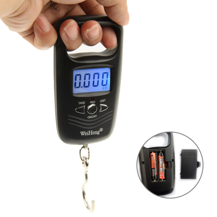 50kg x 10g LCD Electronic Travel Luggage Hook Weight Scale (WH-A17), WH-A17