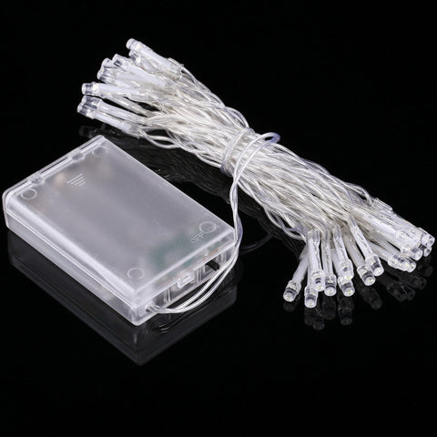 For Christmas Party, 20 LED 2-Mode Flash, Battery Powered, 2m Warm White, 2m  White Light