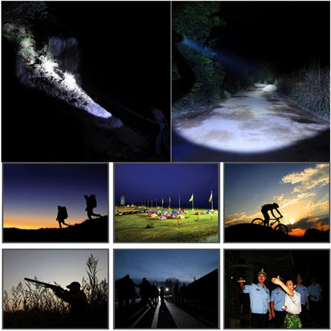 SK68 180lm Zoom Lens LED Flashlight