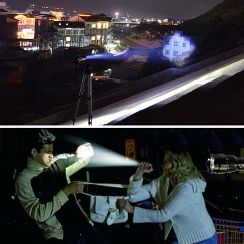 SK68 180lm Zoom Lens LED Flashlight