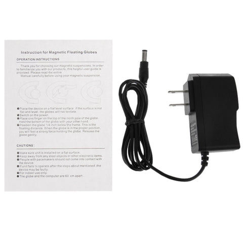 Electronic Magnetic Floating Globe with Multicolor LED, Black