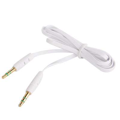 Noodle Style 3.5mm Jack Earphone Cable for iPhone 5 / iPhone 4 & 4S / 3GS / 3G / iPad 4 / iPad mini / mini 2 Retina / New iPad / iPad 2 / iTouch / MP3, Length: 1m