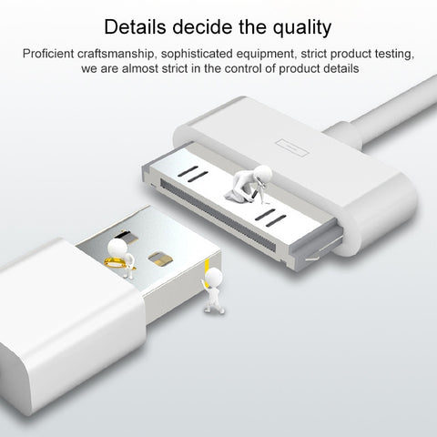 USB Data Cable for New iPad (iPad 3) / iPad 2/ iPad, iPhone 4 & 4S, iPhone 3GS/3G, iPod touch, Length: 1m (Original)