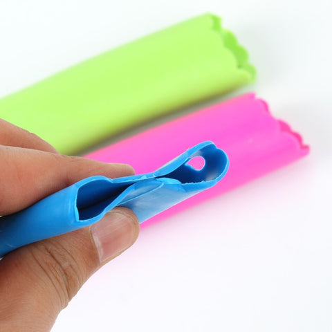 5 PCS Soft Resin Tube Shaped Reusable Magic Handheld Rolling Garlic Peeler Kitchen Tools (Random Color Delivery), Random Color Delivery