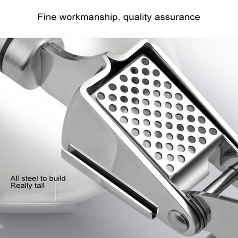 Food Grade 304 Stainless Steel Garlic Press Presser Crusher Slicer, 304 Stainless Steel