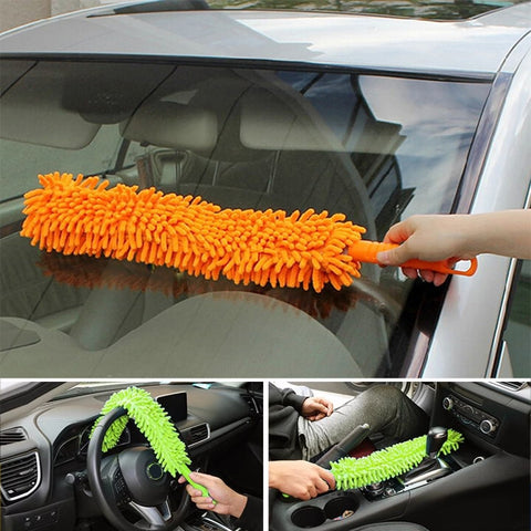 Double Sided Flexible Chenille Changeable Dust Duster , Double Sided