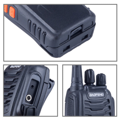 2 PCS BAOFENG BF-888S Portable CB Radio Walkie Talkie Retevis UHF 5W 16CH Radio FM Transceiver