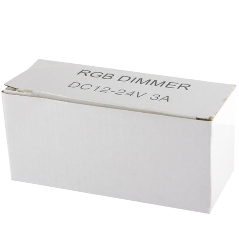 3 Channel RGB LED Dimmer Controller for LED Light Strip DC12-24V, Output Current: 3A