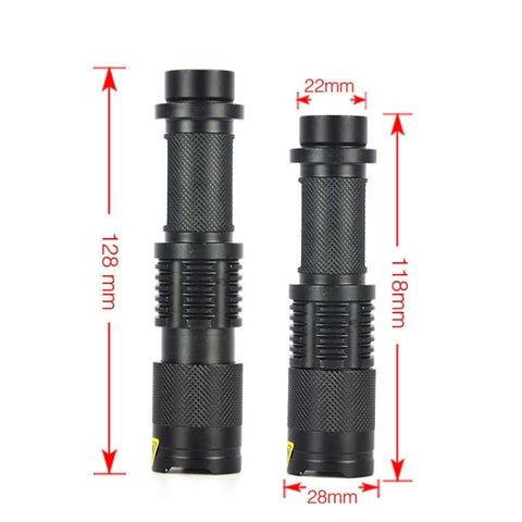 LT-HX 5-Modes White Light LED Flashlight 2200 LM Mini Telescopic