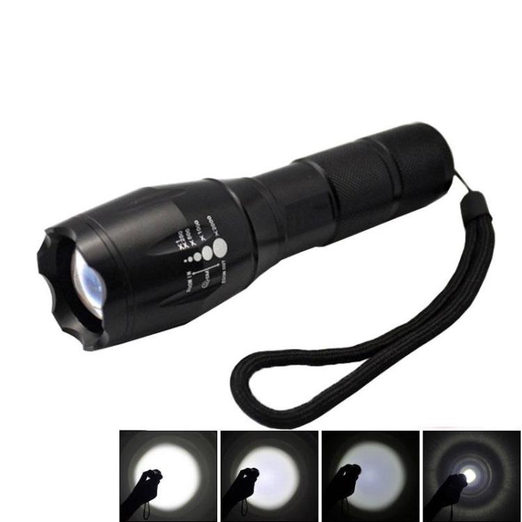 LT-XD White Light LED Flashlight 1800 LM 5-Modes(Black)