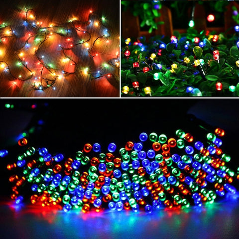 100 LED RGB Light with Controller, Flashing / Fading / Chasing Effect, Warm White EU Plug, White Light EU Plug, 220V Colorful Light EU Plug, White Light US Plug, Warm White US Plug, Colorful Light US Plug