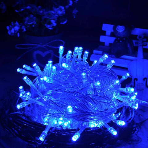 100 LED Light with Controller, Flashing / Fading / Chasing Effect, AC 220V, EU Plug, Blue Light, Pink Light, Purple Light, Yellow Light, Green Light, White Light, Red Light, Orange Light