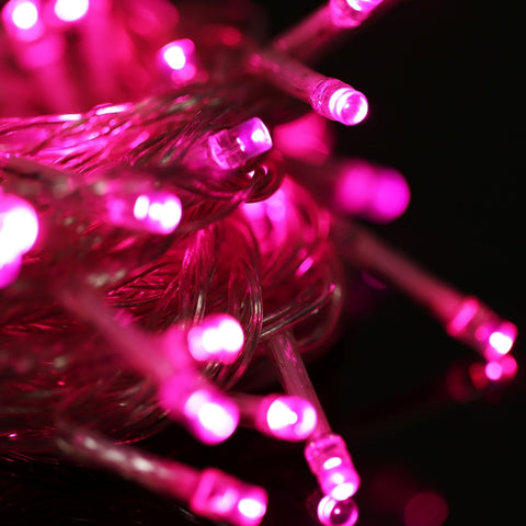 100 LED Light with Controller, Flashing / Fading / Chasing Effect, AC 220V, EU Plug, Blue Light, Pink Light, Purple Light, Yellow Light, Green Light, White Light, Red Light, Orange Light