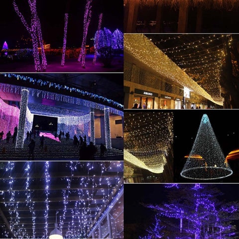 100 LED Light with Controller, Flashing / Fading / Chasing Effect, AC 220V, EU Plug, Blue Light, Pink Light, Purple Light, Yellow Light, Green Light, White Light, Red Light, Orange Light