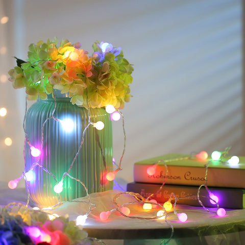 10m 100 LED Colorful Rope Light with Tail Plug-in