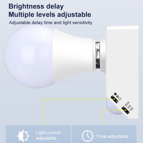 R138 Human Motion Sensor Lamp Holder, Adjustable