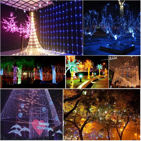 For Christmas Party, 100 LED White Light, with 8 Functions Controller, 220V, UK Plug